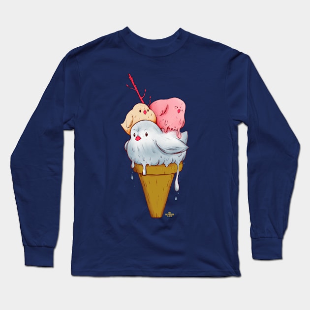 Gelato Long Sleeve T-Shirt by MonsterAndCo